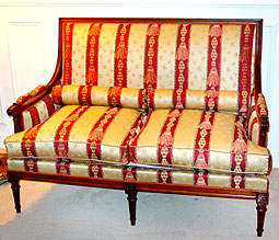 Banquette Louis XVI à colonne