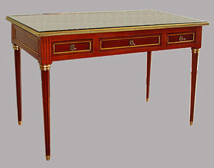 Bureau Louis XVI acajou