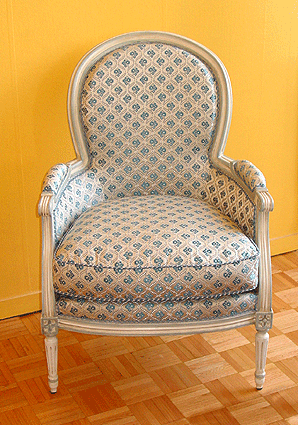 Bergère médaillon Louis XVI