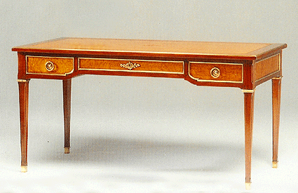 Bureau Louis XVI en acajou 1/2 ministre