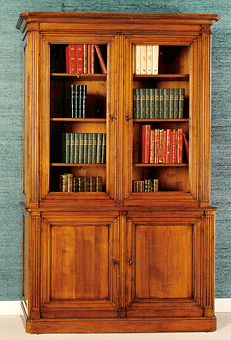 Bibliothèque Louis XVI en merisier