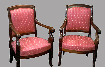 Fauteuil Restauration en acajou