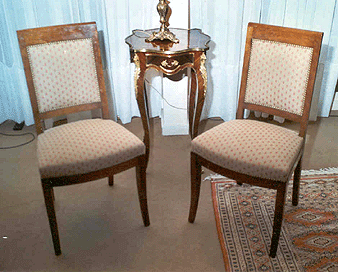 Chaises Directoire en merisier